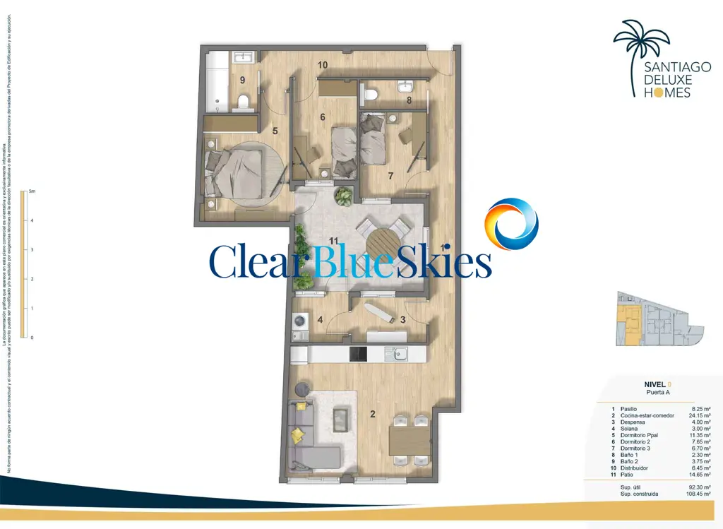 Image of 3 bed apartment for sale in Puerto de Santiago, Santiago DeLuxe Homes