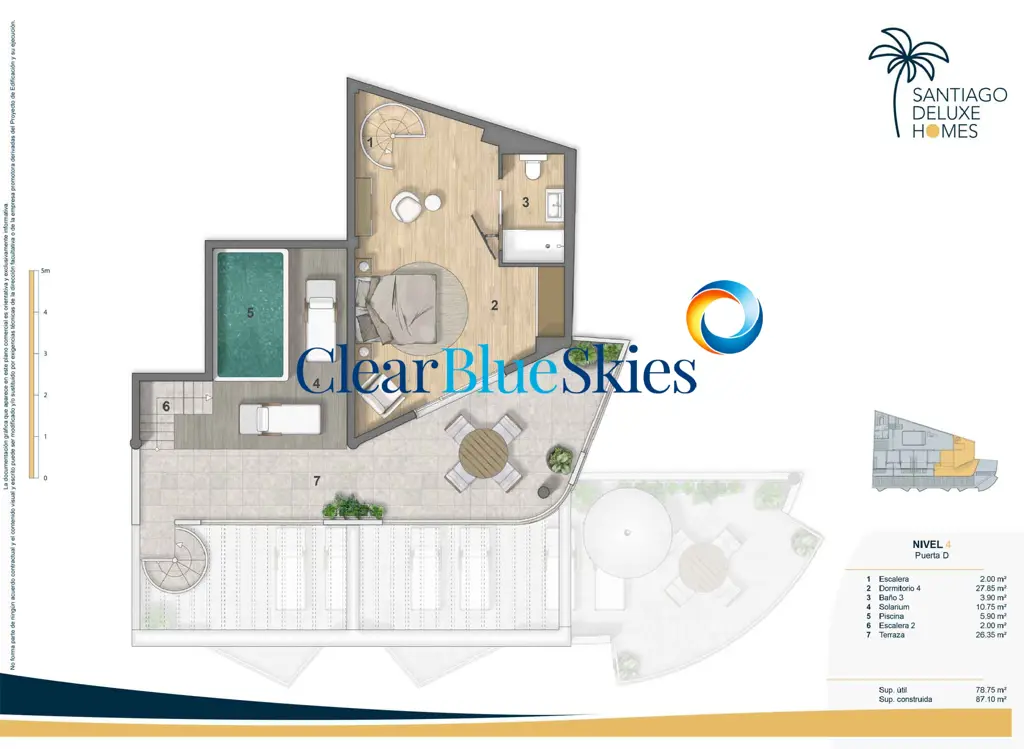 Image of 4 bed penthouse for sale in Puerto de Santiago, Santiago DeLuxe Homes