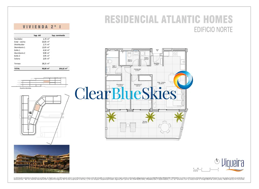 Image of 2 bed apartment for sale in El Madroñal, Atlantic Homes